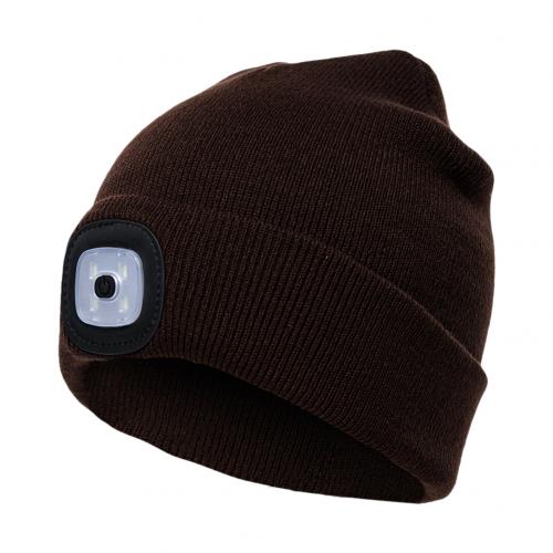 Unisex Autumn Winter LED Lighted Cap Warm Beanies Outdoor Fishing Running Beanie Hat Flash headlight Camping Climbing Caps