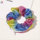 2020 Fashion Korea Hair Scrunchie Hair Ties Elastic Hair Bands Women Girls Zipper Headwear Ponytail Holders Hair Accessories